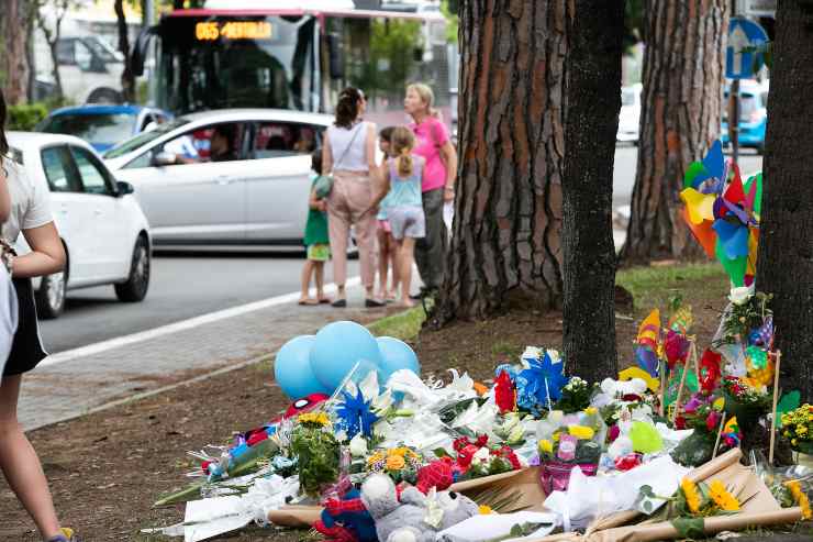 Luogo dell'incidente stradale a Casal Palocco, Roma