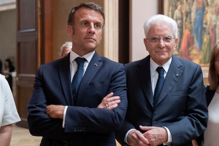 L'incontro tra Macron e Mattarella