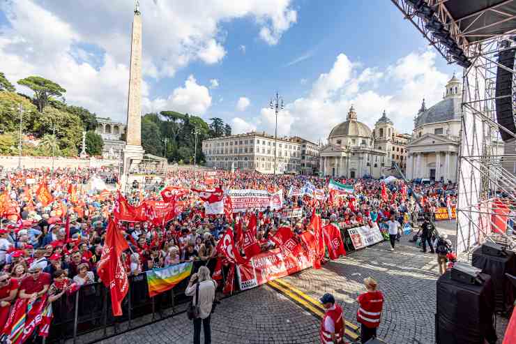 Manifestazione organizzata dalla Cgil (Immagine di repertorio)