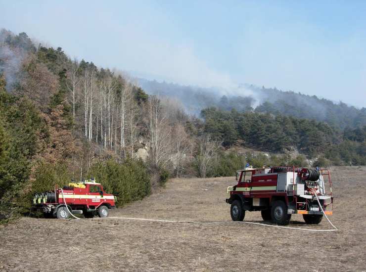 Nucleo antincendi boschivi del corpo forestale valdostano (Immagine di repertorio)