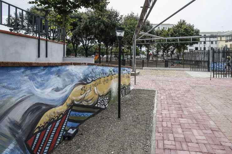 Una foto del parco "Dominique Green" nel quartiere Primavalle di Roma (Immagine di archivio)