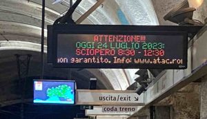 Sciopero trasporti Roma del 24 luglio