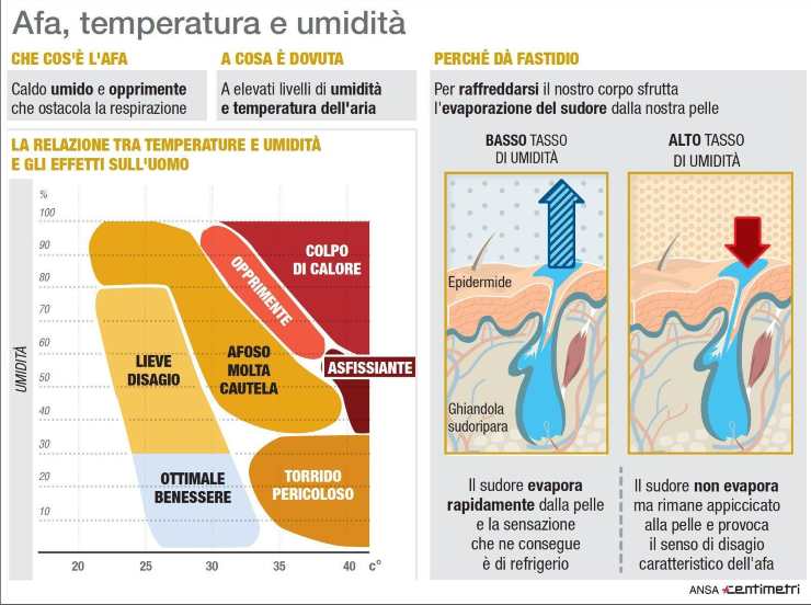 effetti del caldo sul corpo umano
