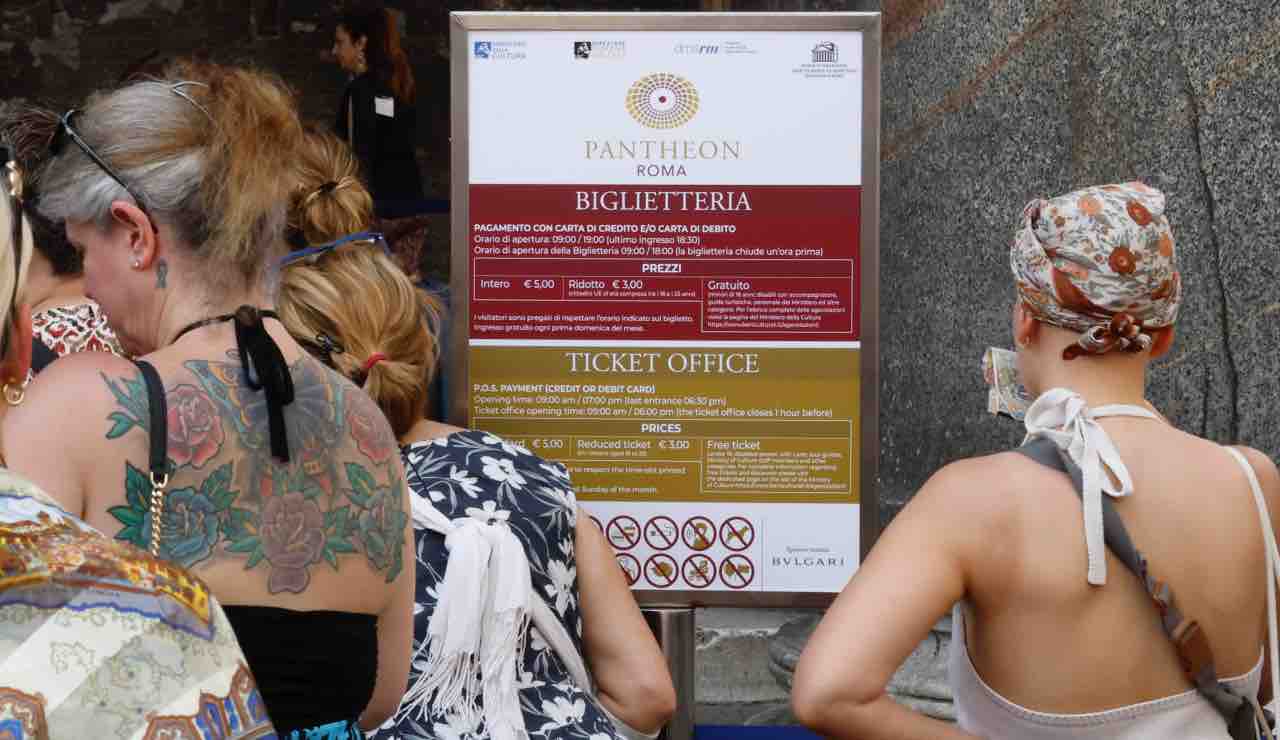 Oltre 20mila euro per il primo giorno d'ingresso a pagamento al Pantheon