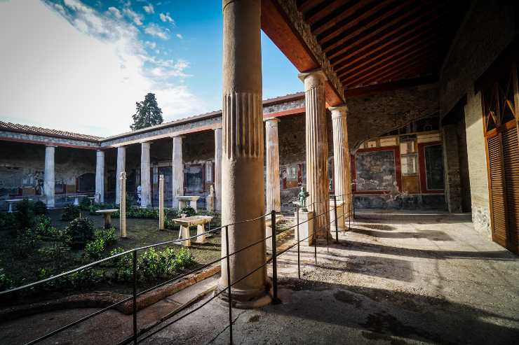 Una veduta esterna della casa dei Vettii nel Parco Archeologico di Pompei (Immagine di repertorio)