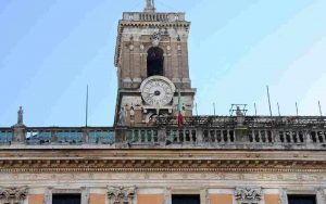 Torre campanaria del palazzo Senatorio in Campidoglio (Immagine di repertorio)