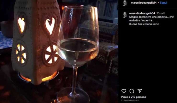 2Un post tratto dal profilo Instagram di Marcello De Angelis