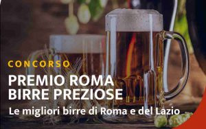 La locandina del concorso "Premio Roma Birre Preziose" (Foto dal profilo Facebook di Camera di Commercio Roma)