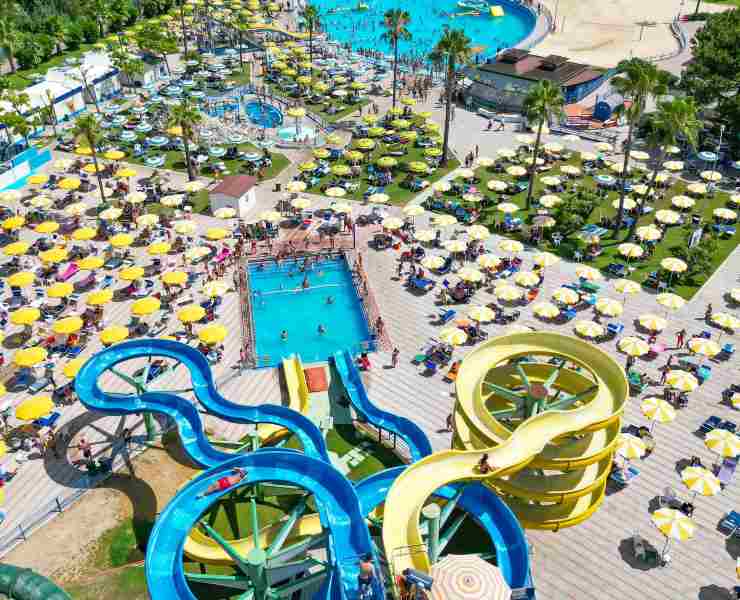 L'Acquapark Miami Beach, Borgo Piave, Latina (Foto dal profilo Facebook di Miami Beach Acquapark)