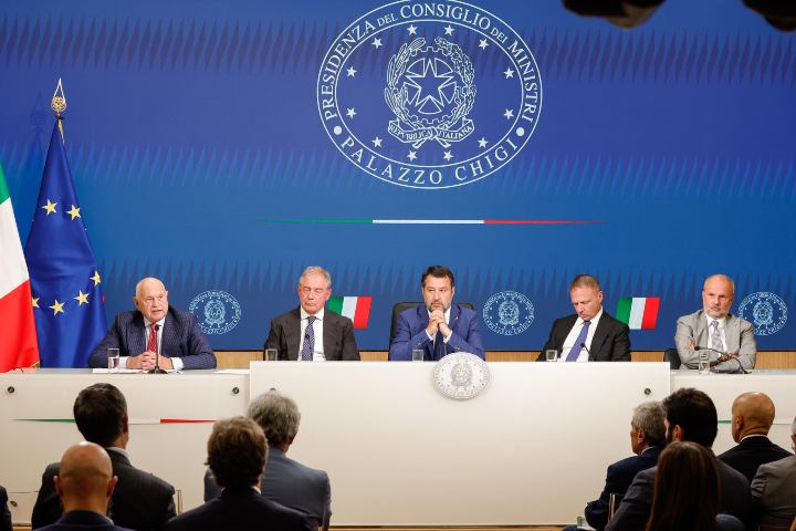 La conferenza stampa al termine del Consiglio dei Ministri a Palazzo Chigi