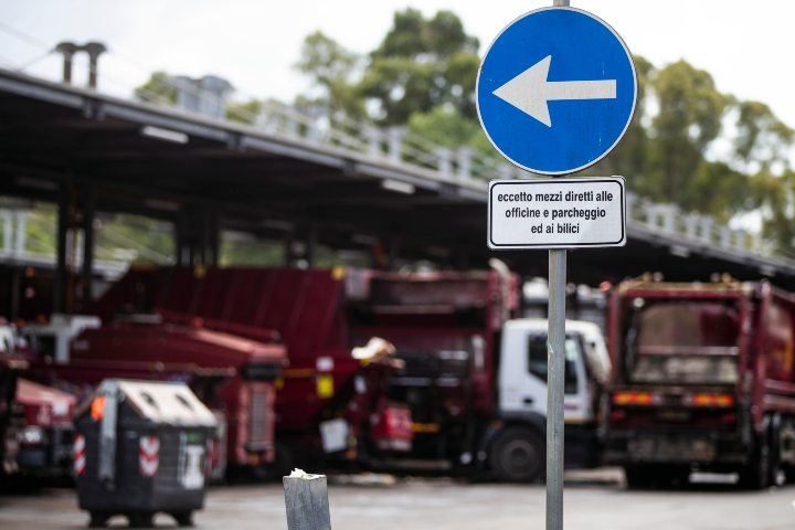 Lo stabilimento Ama di Tor Pagnotta, Roma (Immagine di repertorio)