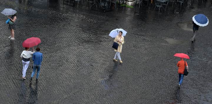 Temporale a Roma (Immagine di repertorio)