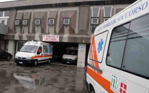 Il cortile interno dell'ospedale Santissima Trinità a Sora, Frosinone (Immagine di repertorio)