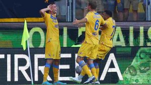 Frosinone batte l'Atalanta in Serie A