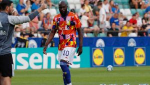 Lukaku in allenamento a Trigoria