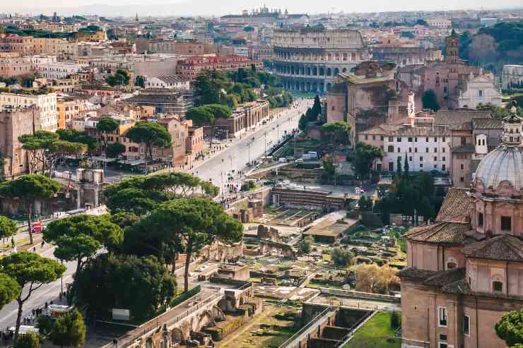 Vista dall'alto di Roma (Immagine di repertorio)