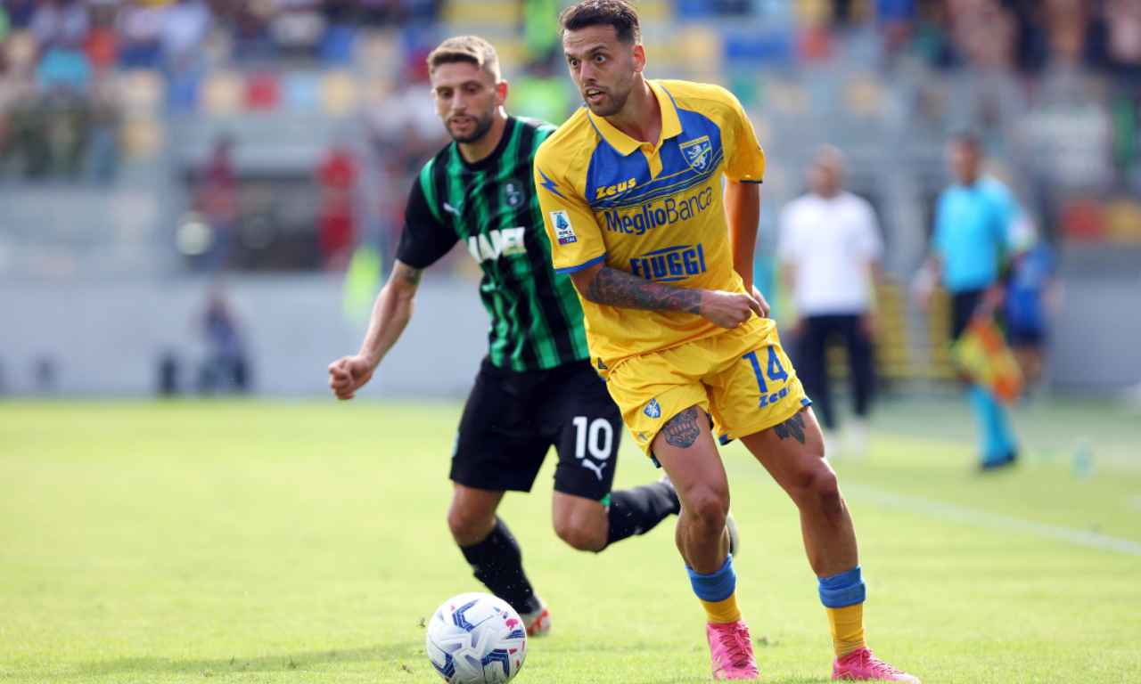 frosinone sassuolo berardi contro gelli 17 settembre 2023 stadio stirpe