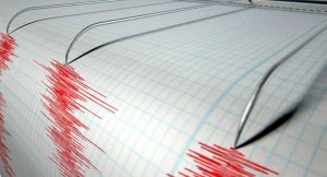 Sismografo mentre registra un terremoto (Immagine di repertorio)