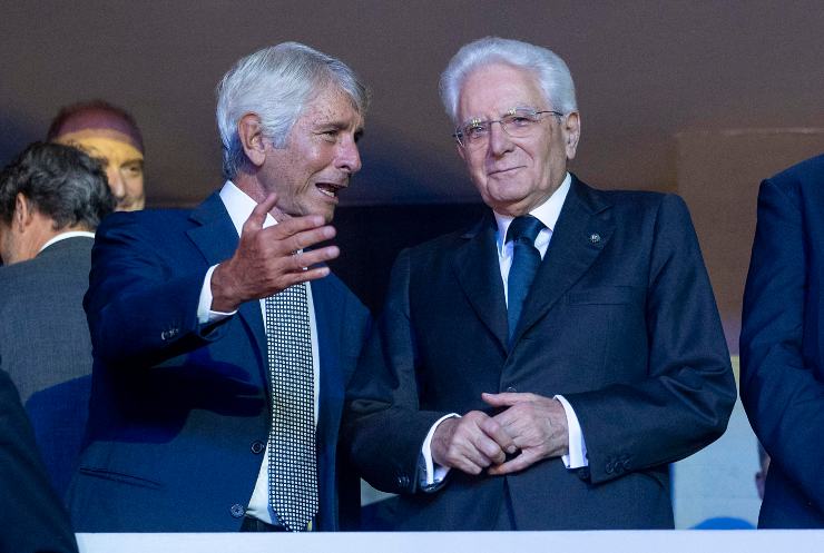 Il Presidente della Repubblica, Sergio Mattarella, è arrivato al PalaEur di Roma per assistere alla finale degli europei di pallavolo maschile tra Italia e Polonia