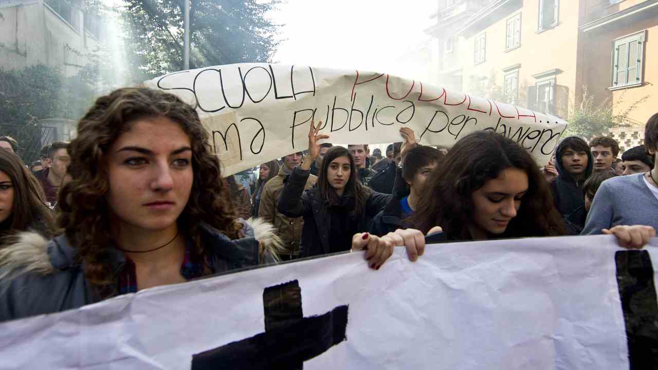 Sit-in di Blocco Studentesco