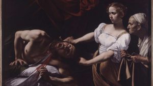 Giuditta e Oloferne (1599 ca), olio su tela, di Caravaggio, Gallerie Nazionali di Arte Antica di Roma