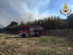 Incendio a Roma Tre. Fonte Vigili del Fuoco