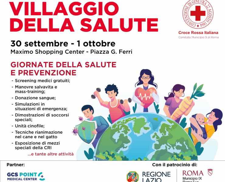 Villaggio della Salute della Croce Rossa Italiana: due giorni di eventi e iniziative per tutti