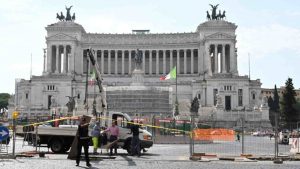 Metro c e lavori PIazza Venezia