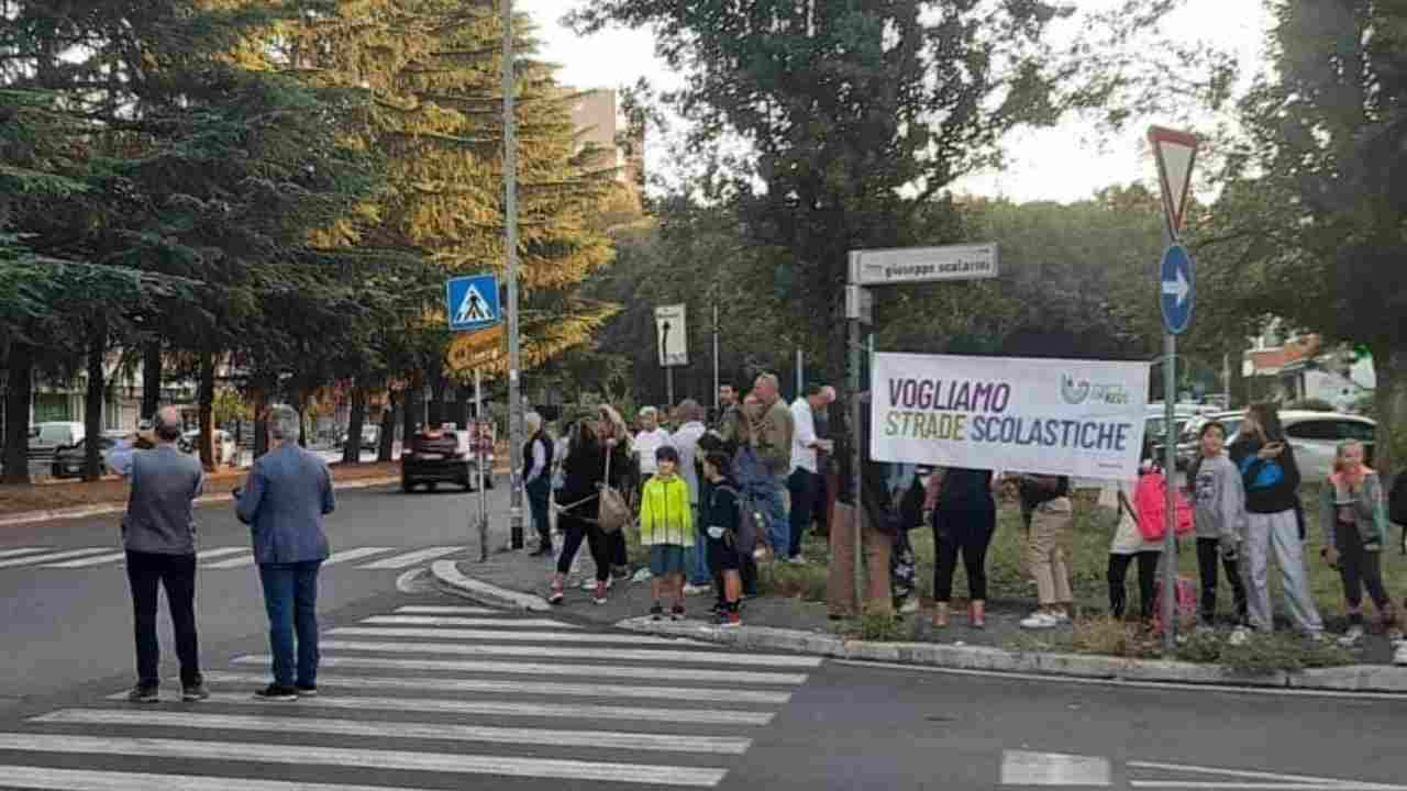Flash Mob Colli Aniene sicurezza stradale scuole