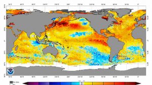 Caldo anomalo almeno per altri 10 giorni in Italia, poi il fenomeno climatico 'El Nino' smusserà i picchi non solo nel nostro Paese (Crediti: Foto da www.ncei.noaa.gov)