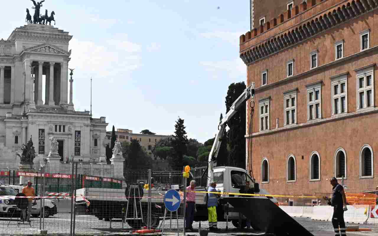 Andrea Sciotti sul nuovo cantiere delle Metro C a Piazza Venezia
