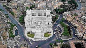 Vista dall'alto dell'Altare della Patria, Roma (Immagine di repertorio)