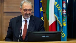 Il presidente della regione Lazio Francesco Rocca