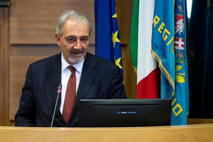 Il presidente della regione Lazio Francesco Rocca