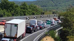 Il tratto dell'A1 chiuso tra Arezzo e Monte San Savino (Immagine di repertorio)