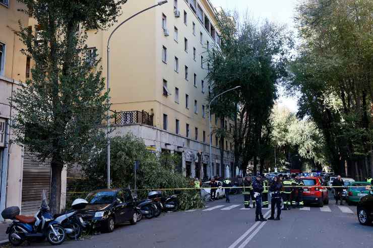 Incidenti a Roma causati dal forte vento