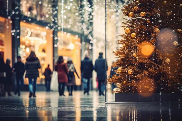 Shopping di Natale (Immagine di repertorio) 