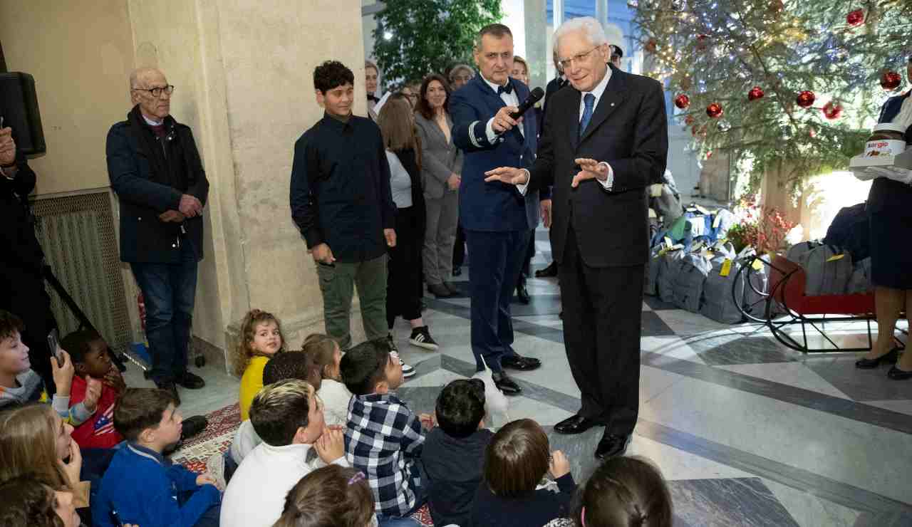 Il Presidente della Repubblica Sergio Mattarella incontra i bambini e i ragazzi dell'iniziativa "Mi curo di te" 