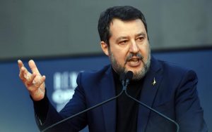 Il ministro dei Trasporti Matteo Salvini