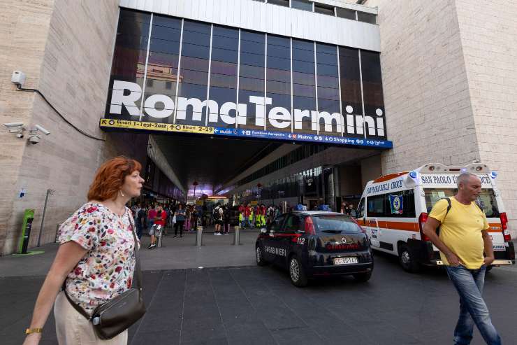 L'entrata della stazione Termini, Roma