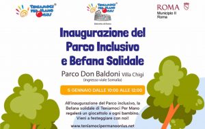 Oggi l'inaugurazione del parco giochi inclusivo di Villa Chigi