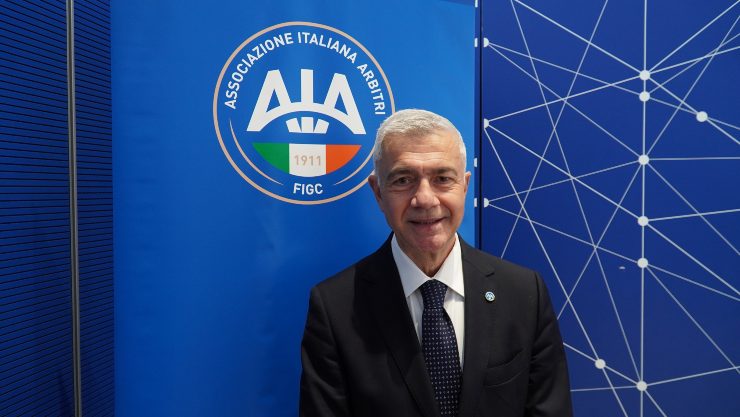 Il Presidente dell'Associazione Italiana Arbitri, Carlo Pacifici (Crediti: foto dal profilo Facebook di Associazione Italiana Arbitri - FIGC)