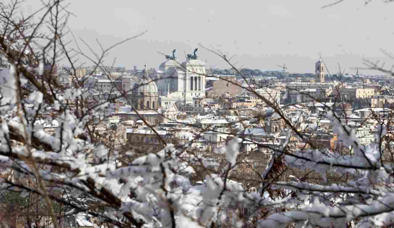 Possibili nevicate a Roma per gennaio