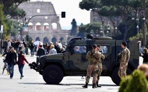 Misure di sicurezza nel centro di Roma (Immagine di repertorio)