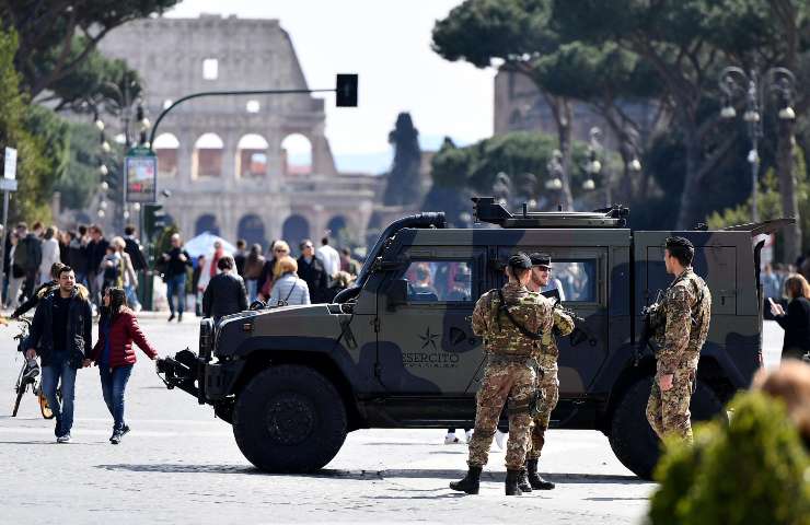 Misure di sicurezza nel centro di Roma (Immagine di repertorio)