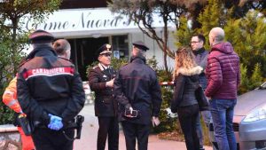 L'Albergo Nuova Suio a Castelforte, in provincia di Latina, dove il direttore Giovanni Fidaleo è stato ucciso e la guardia giurata Miriam Mignano è rimasta gravemente ferita