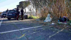 Il luogo dell'uccisione di un ragazzo di 14 anni nel parcheggio della fermata della metro C Pantano a Monte Compatri, Roma