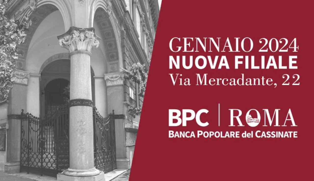 Apertura della prima filiale Bpc a Roma 