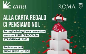 Iniziativa di Ama e Comieco 'Alla carta regalo ci pensiamo noi'