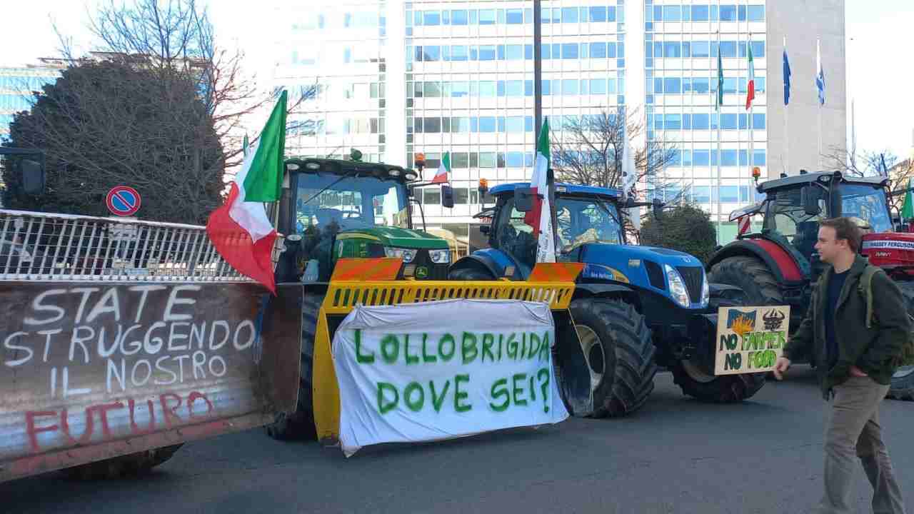 La protesta degli agricoltori è arrivata a Roma